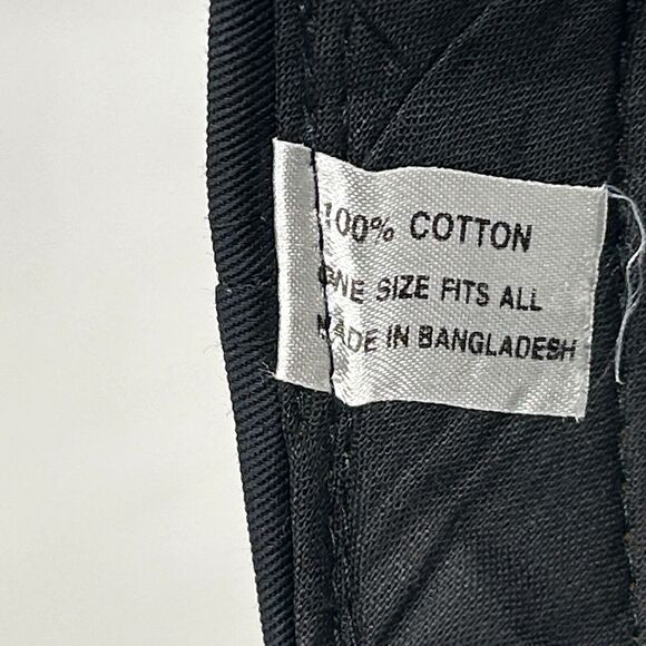 Vintage Washington Construction Co Hat Baseball Cap Rope Corded Snapback Black - Picture 8 of 9